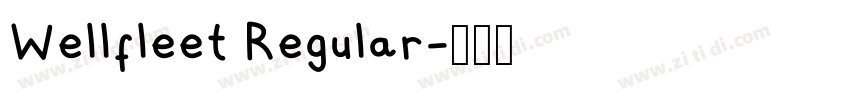 Wellfleet Regular字体转换